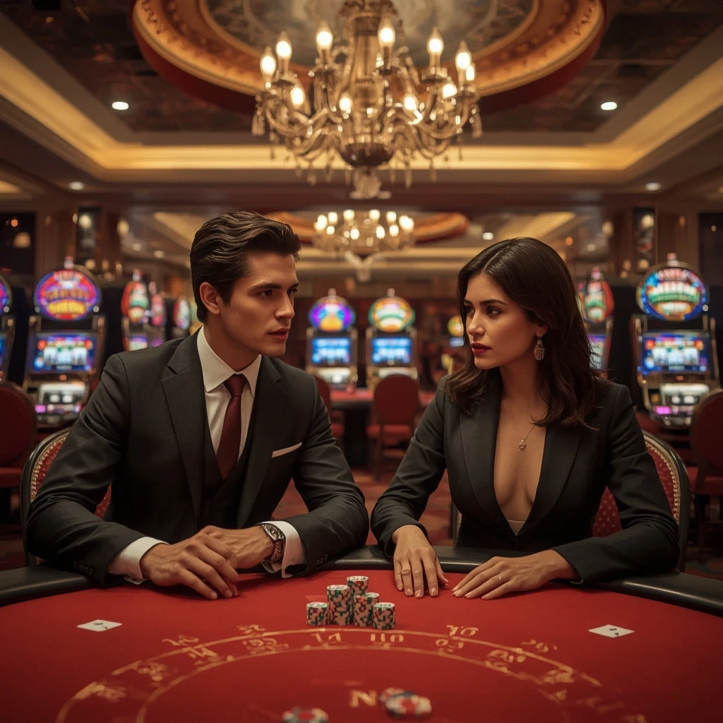 Two poker players at 22bet Casino